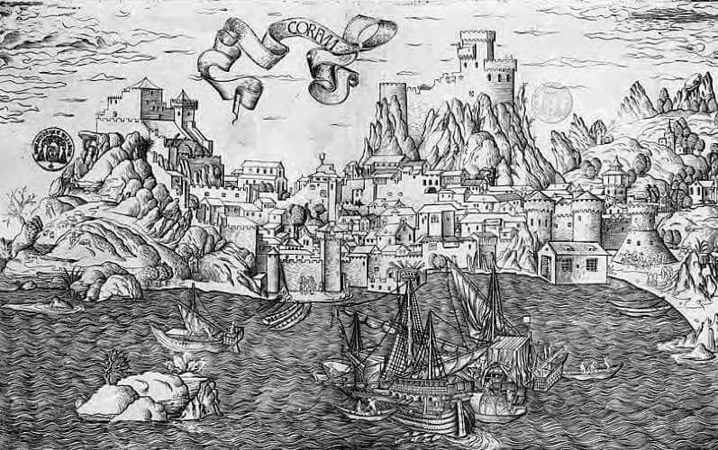 Photo of Historical Print Corfu in 1488